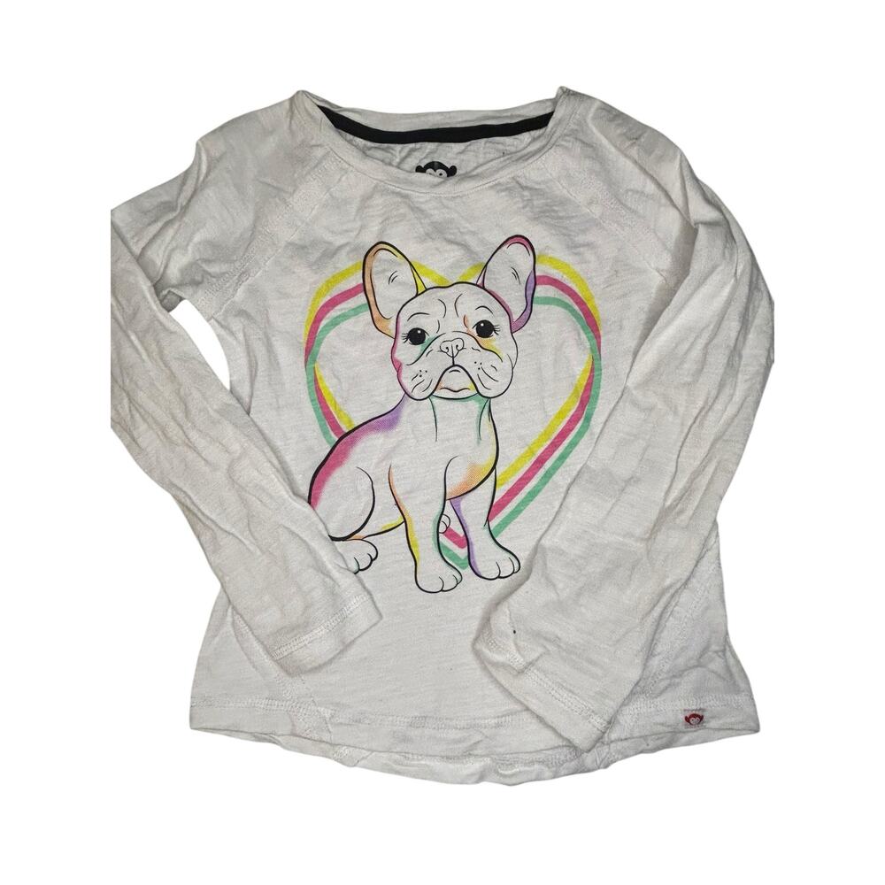 Appaman white heart dog shirt size 6